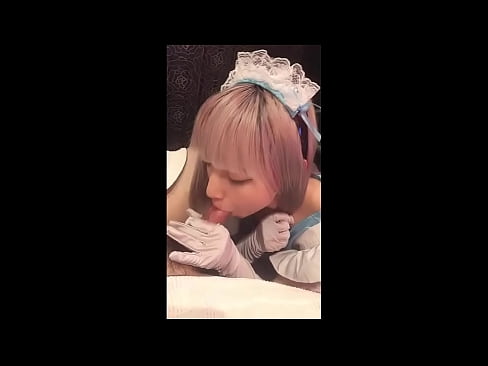 ❤️ Idol Japanese [mayuka], Aṣọ iranṣẹbinrin Faranse, apakan 1, ifefẹfẹ ati fifẹ kuro pẹlu ipara ️  Ibalopo ❌️